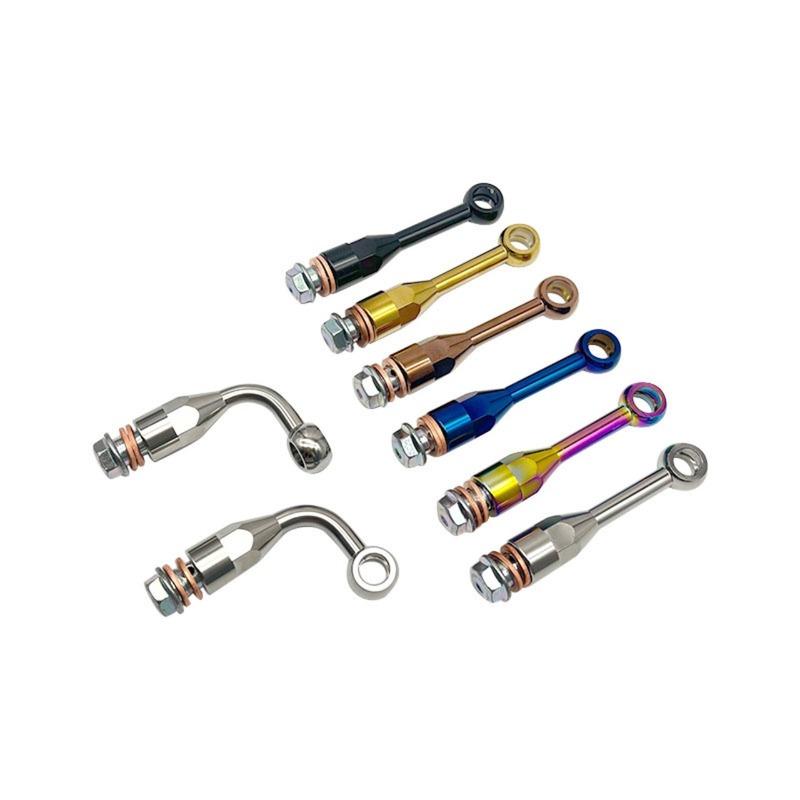 Universal CNC 304 Stainless Steel M10 Brake Hose Extension Tubing Stainless Steel Brake Line Extension Fitting Spare Accessories