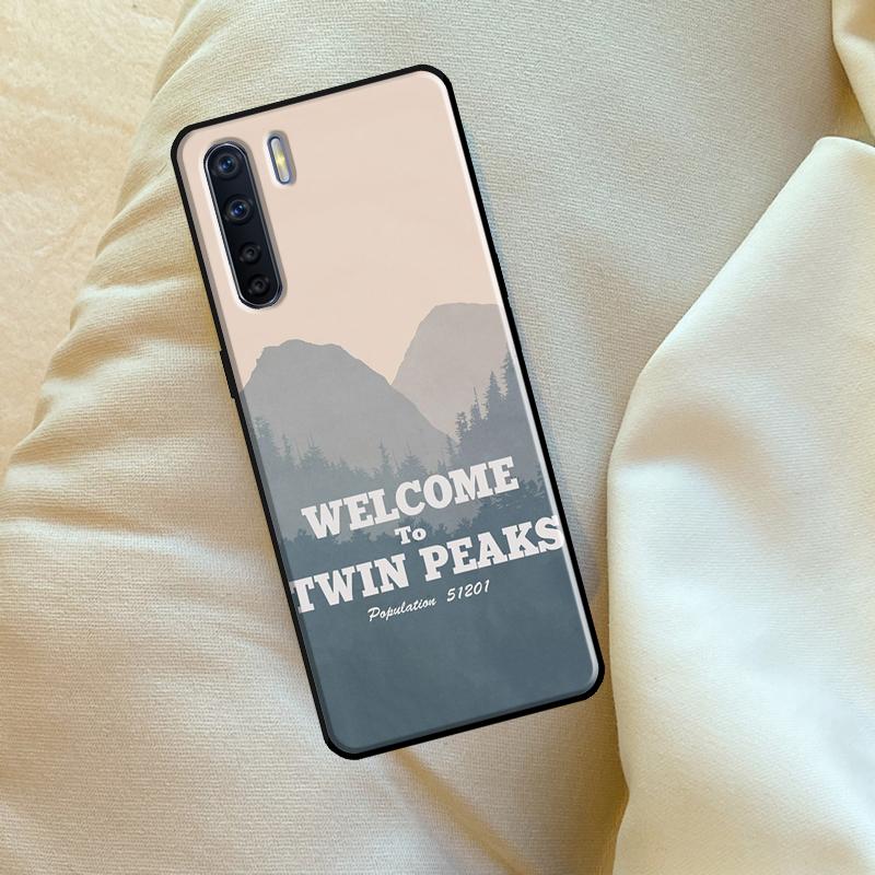 Welcome To Twin Peaks Case For Oppo A96 A76 A16 A18 A38 A58 A78 A98 A74 A94 A54 A80 A60 A40 A15 A17 A57 A5 A6 Pro