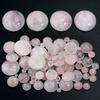 5/10pcs Natural Stone Cabochon Beads Powder Crystal Round Flatback Cabochon Cameo For Jewelry Making DIY Rings Necklace Supplies