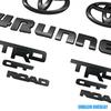 Sovrapponi! Nuovo 2014-2024 PER Toyota 4Runner Trd off Road Kit Emblemi Nero Opaco