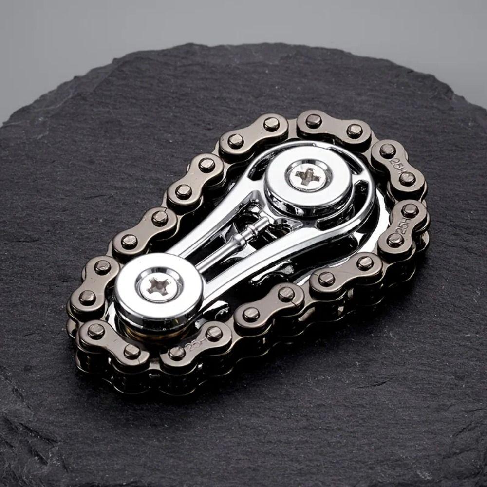 Fingertip Sprocket Sprockets Fingertip Gyro Spinning Top Wheel Gear Chain Gyroscope Adult