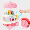 30pcs/set Mini Rotatable Candy Cart Small Ice Cream Shop Supermarket Children 's Toys
