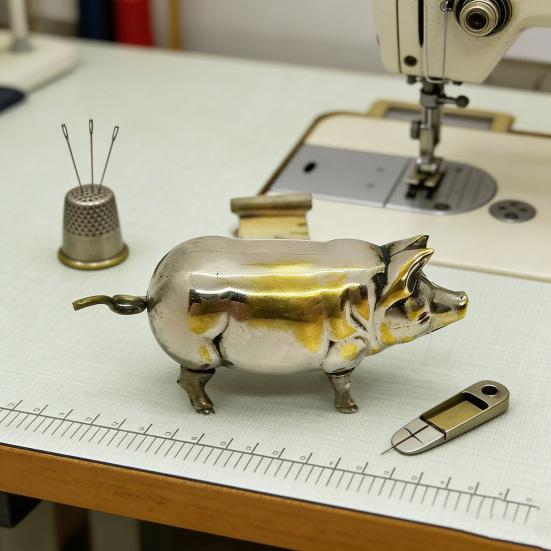 1/2/3Pcs Vintage Pig Tape Measure Portable Metal Retractable Measuring Tape Tailor Sewing Cloth Weight Loss Body Measurement Tape Ruler