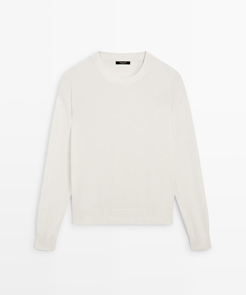 Masimodutti Wool Blend Fine Knit Sweater