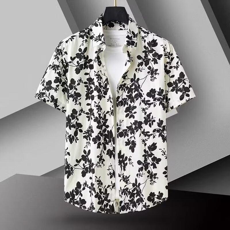 Summer seaside vacation shirt, men's all-match shirt