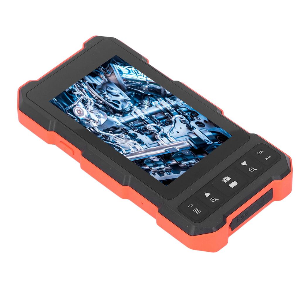 4.5in IPS Screen Endoscope with LED Lights 8mm Lens Industrial Inspection Camera for Pipeline Repair