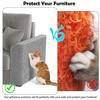 Cat Scratcher, 11.8x39.4 Inch Self Adhesive Scratch Pad for Cats, Trimmable Carpet Mat for Furniture Wall Protection and DIY Tree Post Repair