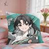 Wuthering Waves Jianxin Cushion Cover Square Short Plush Pillow Case Living Room Sofa Home Decor Funda X