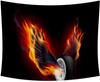 Tapestry aesthetics Black and white tapestry wall hanging, beautiful Trippy Boho fun hippie angel wings home decoration