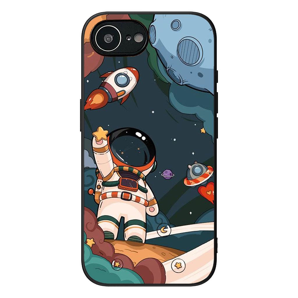 Sky Art Astronaut Moon Case for Motorola Moto G04 G13 G14 G22 G23 G20 G32 G34 G35 G64 G82 G84 G53 G60 G72 E14 E15 E13 E22 E20