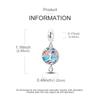 Original Charms Copper Colorful Life Tree Heart Pendants Fit Charms Plata Bracelets For Women Women Jewelry Making Diy
