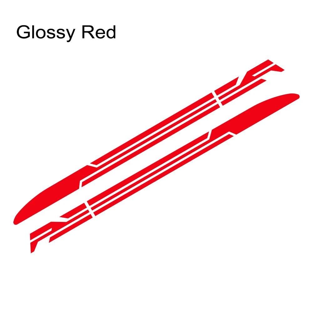 2PCS Racing Sports Style Stripe Car  Body Side Sticker Rocket Graphics Decal Pickup Auto Modified Decoration Sticker Accessories