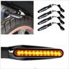 4Pcs Flowing Water Model LED Motorcycle Turn Lamp Side-glowing Turn Signal  Motorcycle Accessories