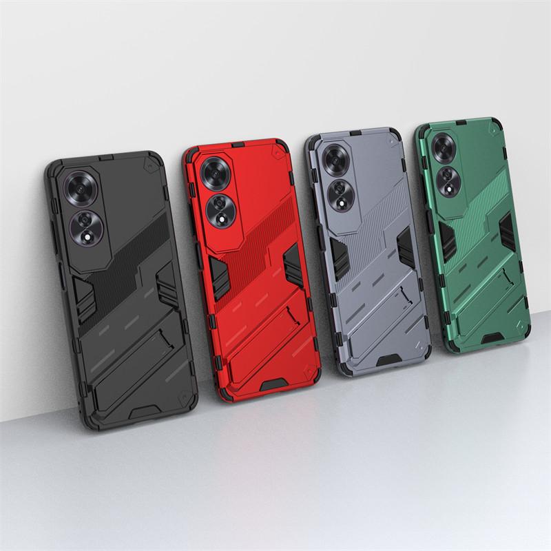 For OPPO A60 Case For OPPO A60 4G Cover Luxury Armor PC Bumper Shockproof TPU Silicone Protective Phone Back Cover For OPPO A60