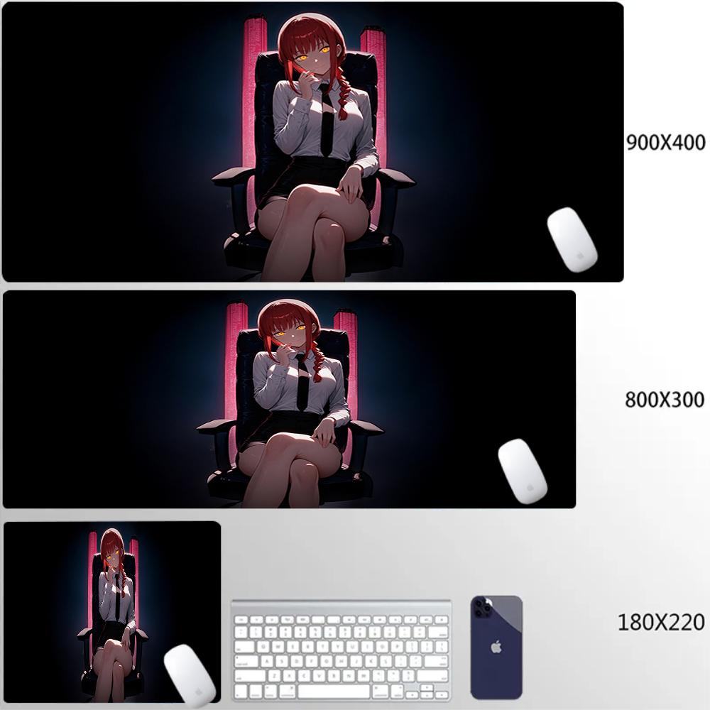 Xxl Chainsaw Man Reze Makima Mouse Pad Anime Gamer Gaming Pc Accessories Mouse Pad Large Keyboard Computer Hd Printing Desk Mat