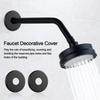 Round Shower Faucet Cover Black Pipe Wall Covers Useful Faucet Decorative Cover  Shower