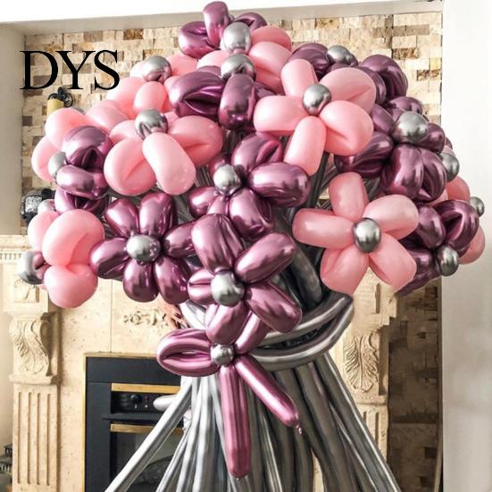 Dog Balloon Twisting Set 100Pcs DIY Long Balloons Rainbow Animal Modeling Latex Christmas Thickening Assorted Color Kit