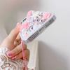 Luxury 3D Floral Phone Case For iPhone Duo 18 Pro Max Handmade Pearl Crystal Rhinestone Cover