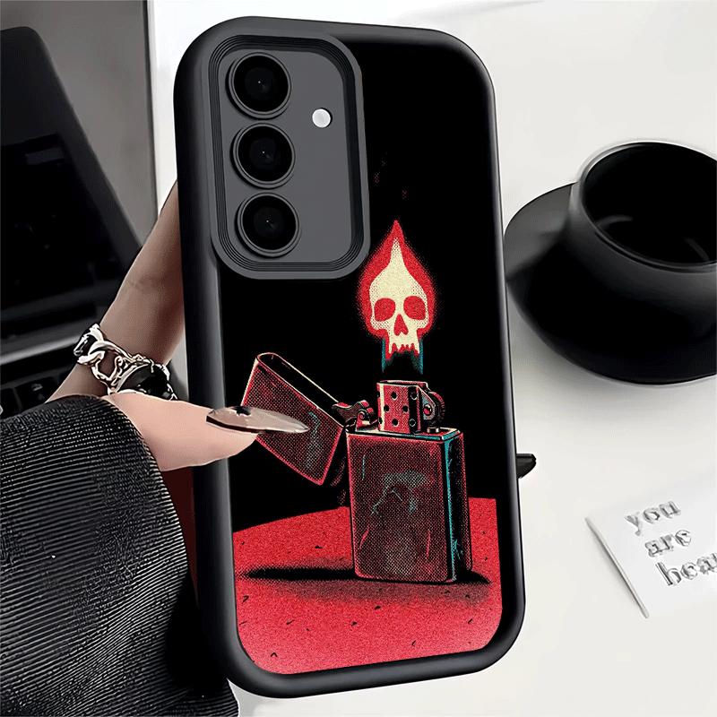 Phone Case for Samsung Galaxy S26 S25 Ultra S24 FE Lighter Cool Pattern Shell S23 Plus S22 + S21 S20 5G Soft Silicone Funda