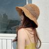 Hat female summer straw hat sun hat bucket hat sun hat bow sun hat leisure beach outdoor