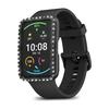Protective Shell Rhinestone Inlaid Full Protective PC Smartwatch Protective Case for HUAWEI Watch Fit