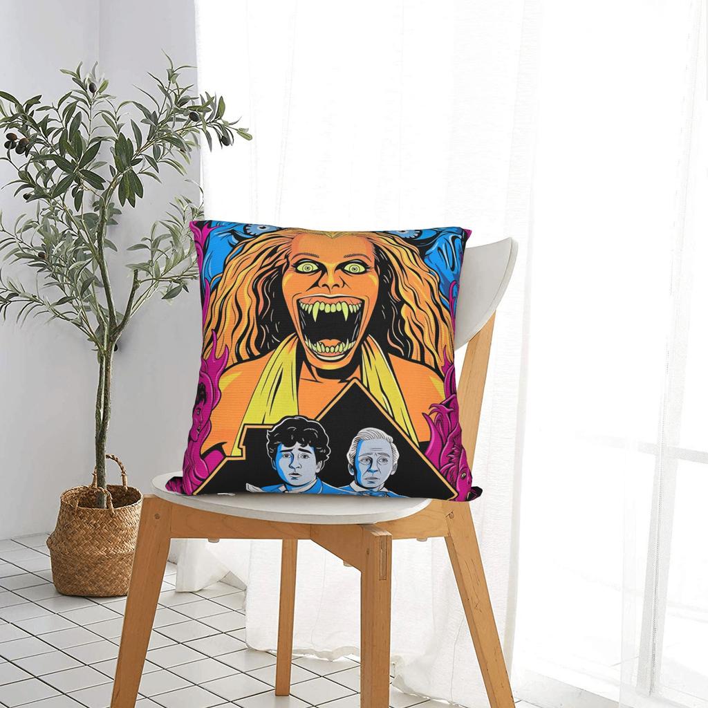 Pillow Case Horror Film Frighteds Nights Soft Pillow Cover For Couch Sofa Bedroom Cute Funny Pillowcases