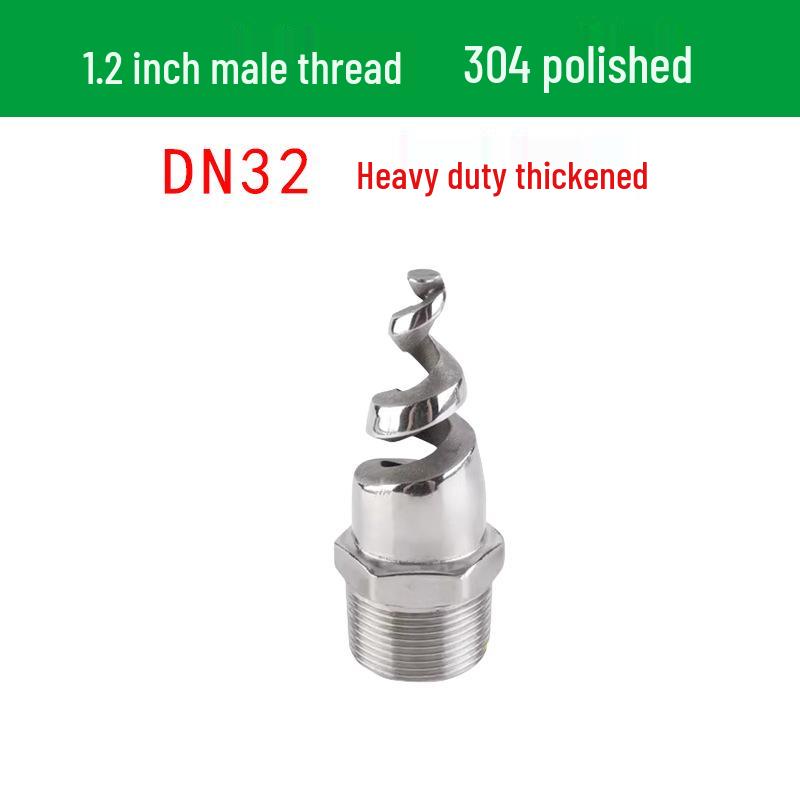 Stainless Steel Anti-Clog Spiral Spray Nozzle for Cooling Tower & Fire Protection
