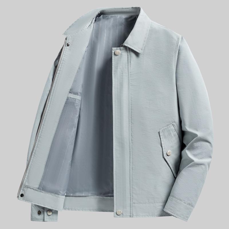 Men's Jacket Light Business Casual Spring Men's Lapels Spring Middle-aged Jacket Coat