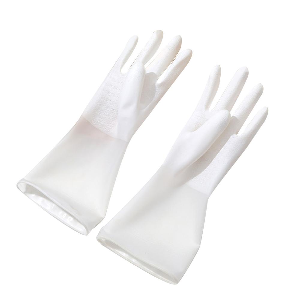 Rubber Cleaning Gloves Kitchen Washing Gloves Reusable Waterproof Skid Resistant Housework Gloves for Washing Dishes
