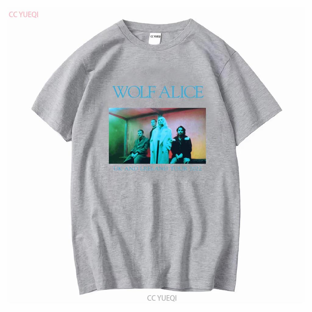 Wolf Alice Lipstick Tour T Shirt Cotton Black Unisex S To 5xl Hc1393 Vintage Washed Designer Clothes Stretched Stylish Homme Soft