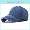 Fashionable Design Damaged Neutral Sunshade Denim Baseball Hat Outdoor For
