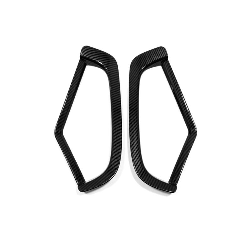 For Toyota RAV4 RAV 4 XA50  2024 ABS black Front Bumper Front Fog Lights frame fog Lamp Decoration Cover sticker accessories