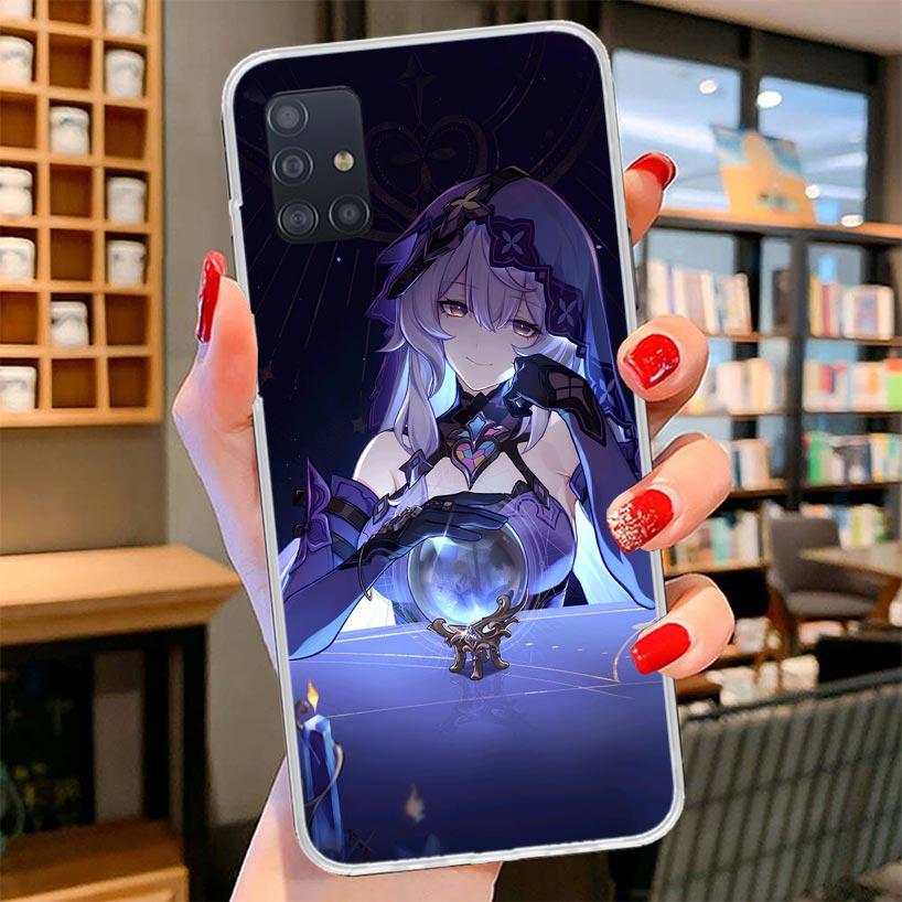 Honkai Star Rail Black Swan Cover Phone Case For Samsung Galaxy A12 A22 A32 A52 A72 A02S Phone Case Note 20 Ultra 10 S10 Plus A5