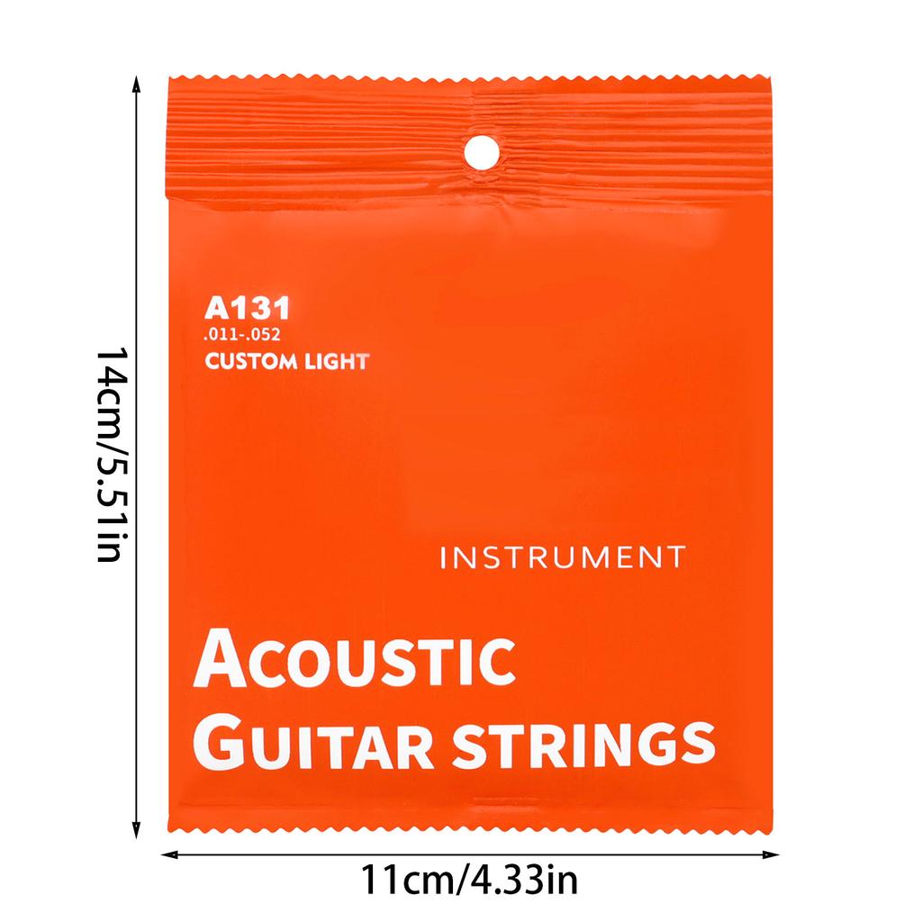 6Pcs Classical High Carbon Steel Core Guitar Strings 1st-6th String Guitar Strings for Acoustic Folk Guitar Accessories