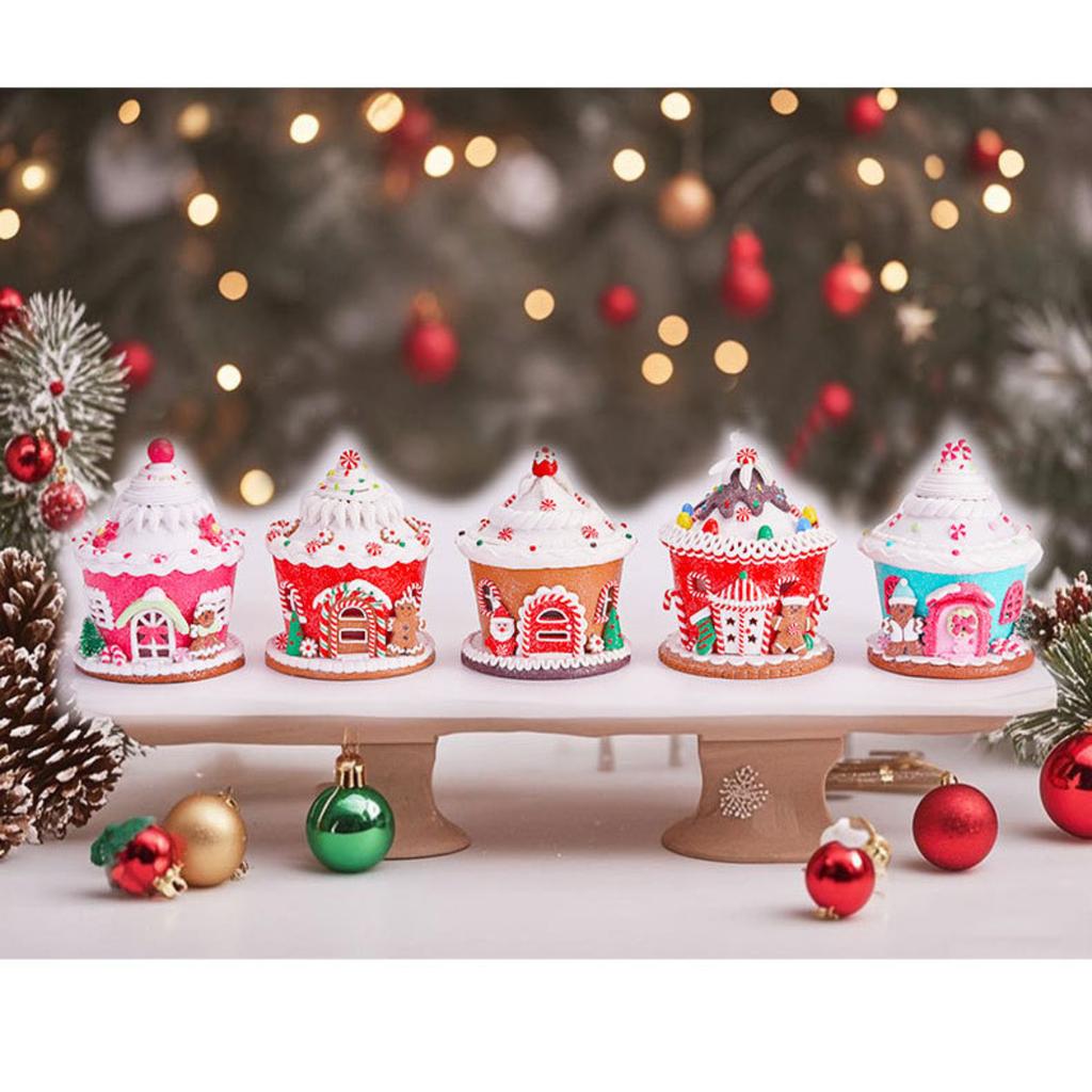 Christmas Decorations: Home Luminous Soft ClayCastle House, BreadClay, Christmas Shopping Mall Window Display Ornaments