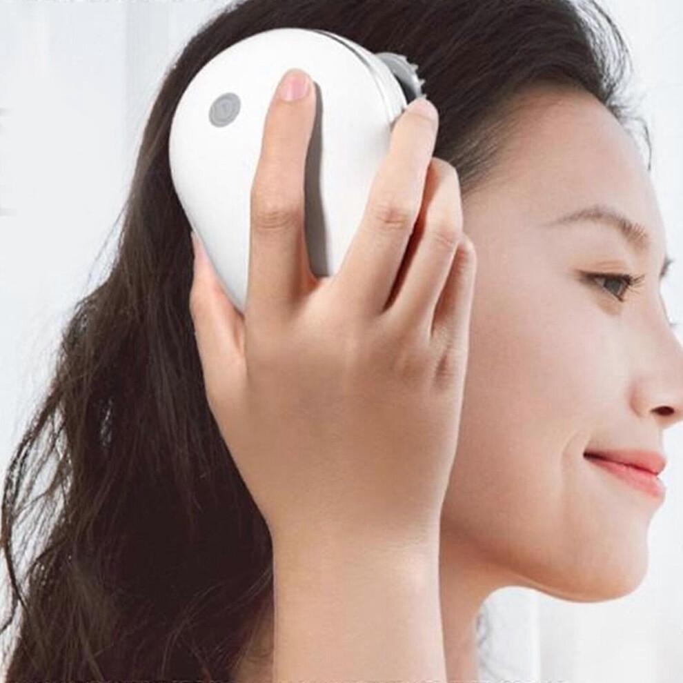 Infrared Scalp Massager 4 Kneading Massage Heads Body Health Care Relax Neck Deep Head Scalp Massage Kneading Vibrating Device Less