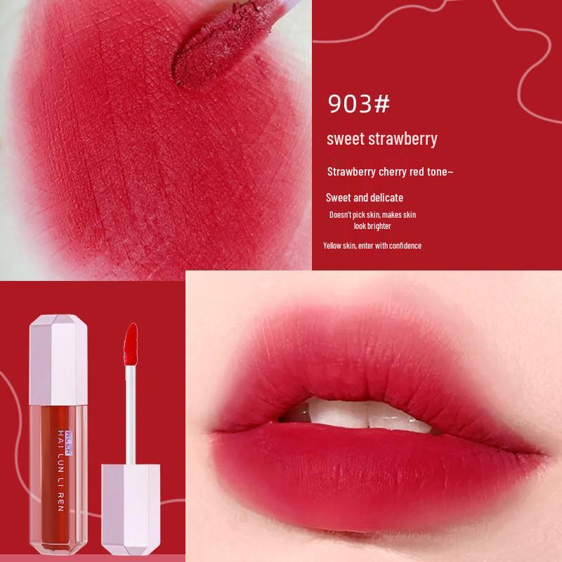

Helen Liren Matte Velvet Whitening Lip Gloss - Easy Apply, Student-Friendly Lipstick