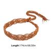 Women Decorative Wax Rope Belt Bohemian Fringed Belt Girl Dress Accessories Ethnic Waiststrap Female Waist Ornament