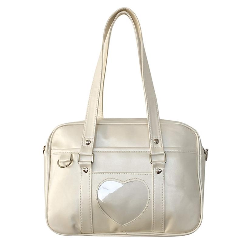 Women Ita Bag Heart Shoulder Bag Large Capacity Messengers Bag Fashion Handbag Purse Crossbody Bag Japanese School Bag