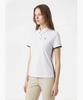 Meonsingweeo Women'S Fine Ribbed Collared T-Shirt White Mr122Lts31