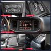 Accessori Interni Neri in Fibra di Carbonio Per Dodge Charger 2015-2025 Console Centrale Pannello Leve Cambio Aria Copertura Protettore Kit 5 Pezzi