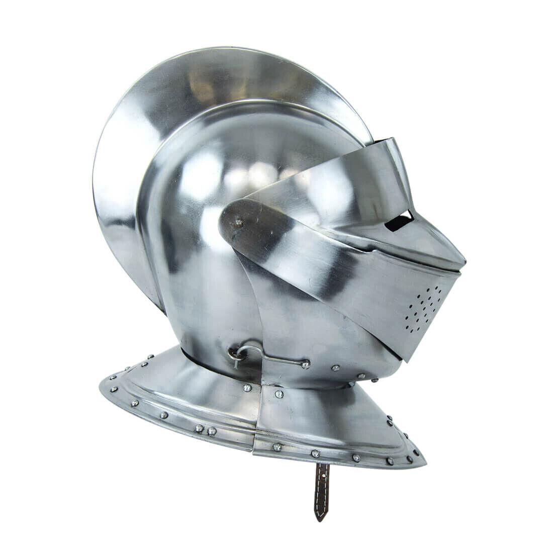 

Шлем XVI века Close Helmet - 18 Gauge Steel Gift для косплея LARP
