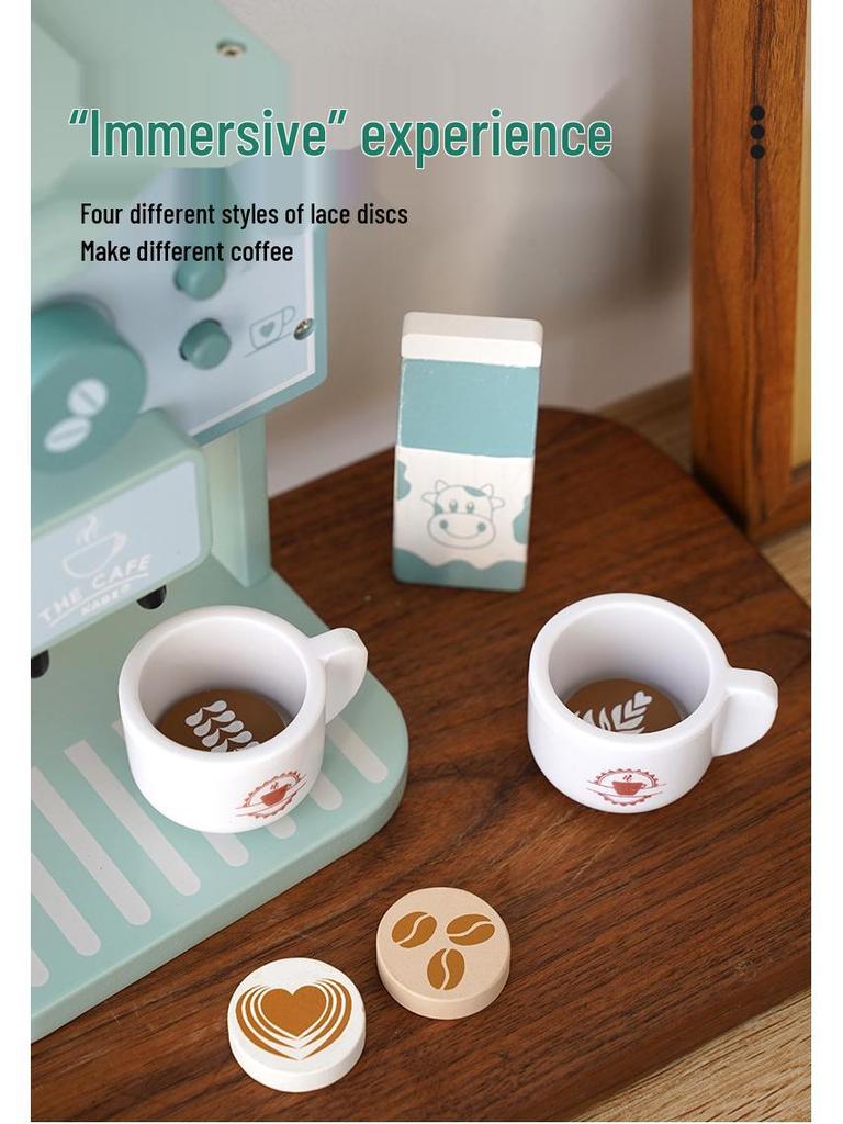 Kids' Wooden Tea & Dessert Role Play Set for Early Education