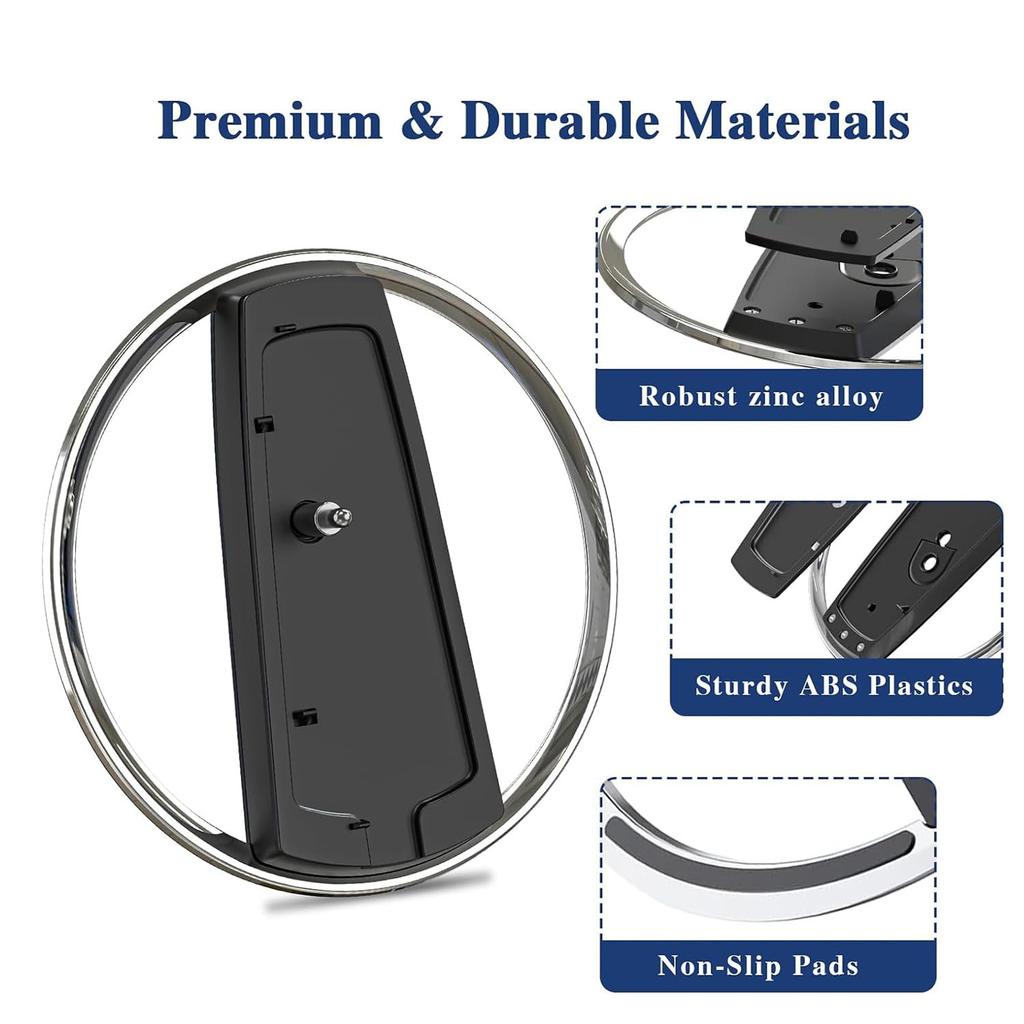 RDFJ PS5 Series Improved Heat Vertical Stand for PRO with All PS5 Stand, Space-Saving, Stable, Anti-Tip, Earthquake-Resistant, Scratch-Resistant,