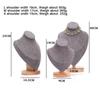 Velvet Jewelry Storage Rack Wooden Neck Display Props High Quality Display Model  Necklace