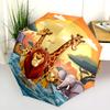 Animal  pattern, automatic folding umbrella, portable and foldable design, 8 ribs, a Christmas or birthday gift.