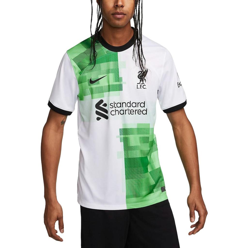 Nike Liverpool FC 23/24 Stadion Auswärts-Trikot 'Weiß Grün' Herren DX2690-101