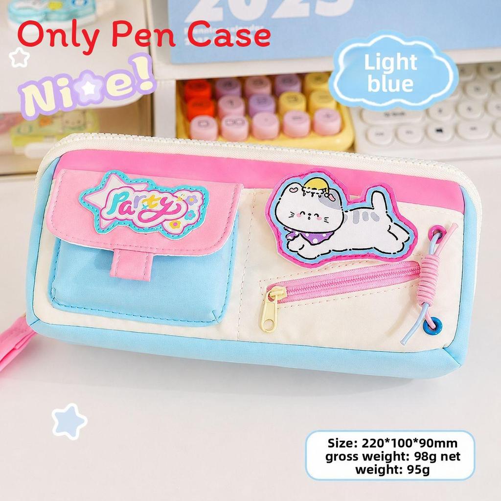 Cute Multi Layer Stationery Organizer With Large Capacity For Students And Kids