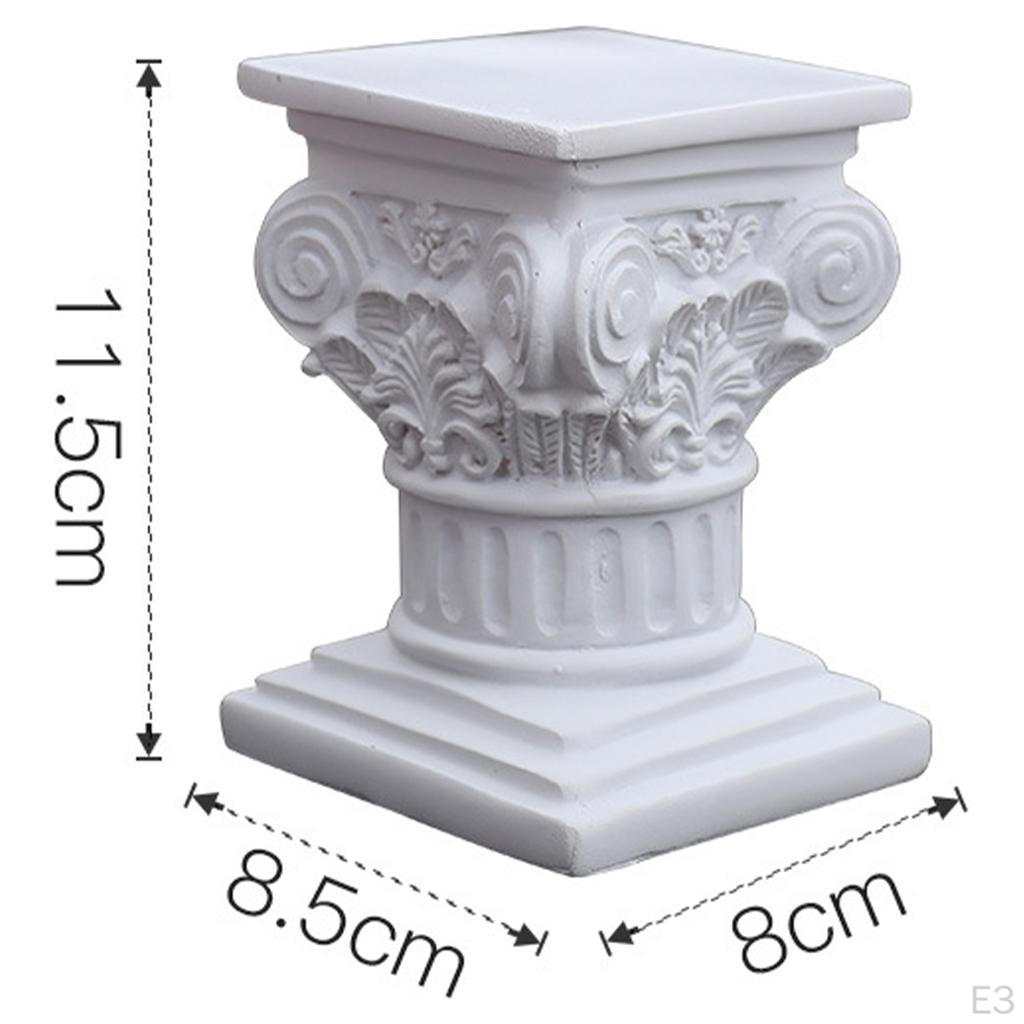 Miniature Roman Pillar Candle Holder for Home Decor