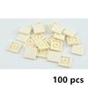 50-100Pcs Flat Tile 2x2 2x4 DIY Enlighten Plastic Smooth Building Block BricksCompatible All Brands Assembles Particles